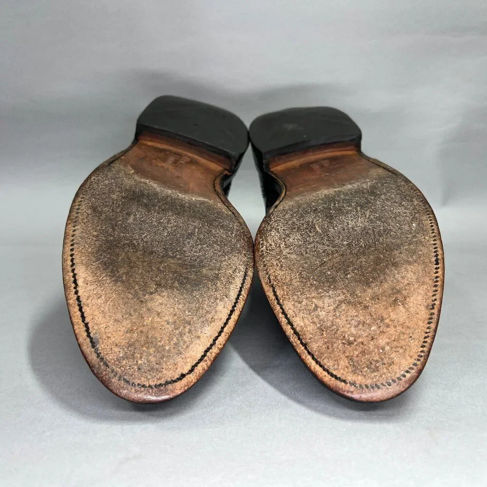 Allen Edmonds Chester Oxfords Men's Size 10 Black Leather Wingtip Dress‎ Shoes